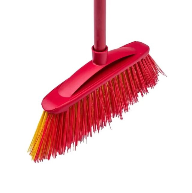 Broom VILEDA 2in1 Garden Outdoor (red/yellow) - imagine 3