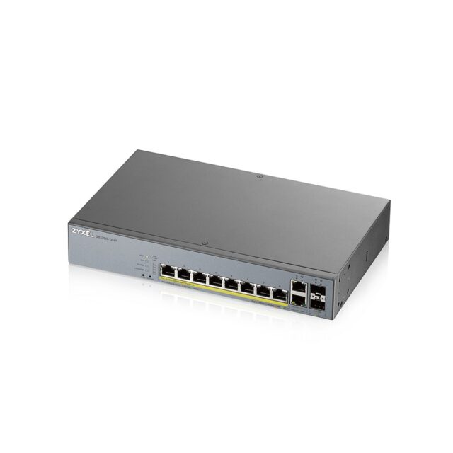 Zyxel GS1350-12HP-EU0101F network switch Managed L2 Gigabit Ethernet (10/100/1000) Power over Ethernet (PoE) Grey - imagine 3