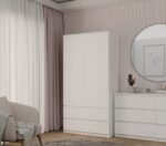 Topeshop SZAFA MALWA B bedroom wardrobe/closet 5 shelves 2 door(s) White - imagine 9