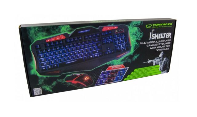 Esperanza EGK3000 Set Keyboard + wired backlit mouse - imagine 3