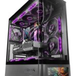 Mars Gaming MCLCDPRO computer case Midi Tower Black