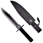 Cinema Classic Rambo I Large knife with leather scabbard CC-H1 360 mm Black