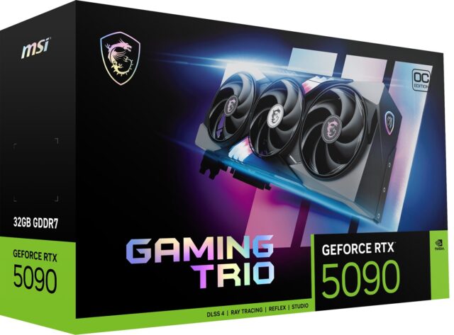 MSI GAMING GeForce RTX5090 TRIO OC 32GB NVIDIA GeForce RTX 5090 GDDR7 - imagine 2