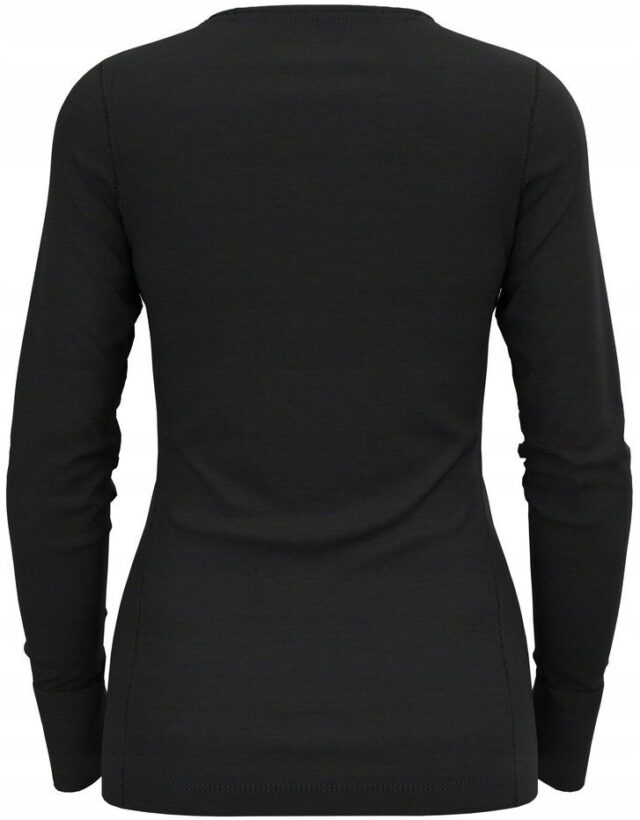 Odlo BL TOP crew neck l/s MERINO 200 women's T-shirt  size M  black - imagine 2