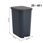 ROTHO Ribo Blue - pedal bin – 35l - imagine 2