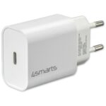 4smarts VoltPlug 20W PD USB-C wall charger with USB-C to Lightning cable white - imagine 2