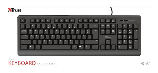 Trust Primo keyboard USB QWERTY US English Black - imagine 10