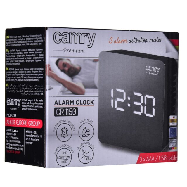 CAMRY CR 1150b LED Alarm Clock - imagine 6
