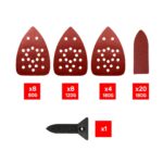 Electric orbital sander 75W CASALS SD75 (4DJ) - imagine 2