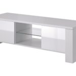 Cama TV stand WEST 42/130/42 white/white gloss