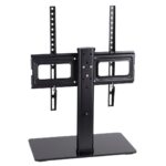 Maclean MC-450 Universal TV Stand for TV Cabinet max. 40kg  max. VESA 400x400 32-65  Tempered Glass Base 3-Level Height Adjustment - imagine 4