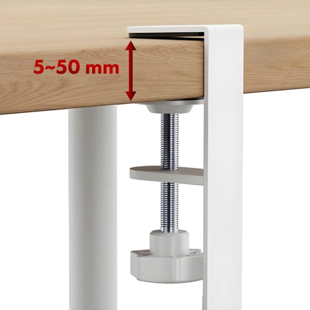 Maclean under-desk cable organizer  max. load 5kg  2 levels  white  MC-104 W - imagine 7