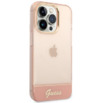 Guess GUHCP14LHGCOP iPhone 14 Pro 6,1" pink hardcase Translucent - imagine 4