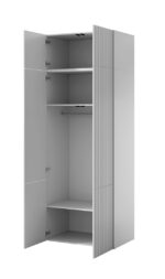 Wardrobe PAFOS 2D BASE 90x55.5x45 white matt - imagine 5
