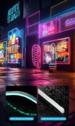 Taśma LED Vention Silicone Neon z pilotem IR i zasilaczem DC 12V 5m - imagine 11