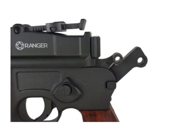 Air rifle pistol Ranger M712 BROOMHANDLE Full Auto Blowback K.4 5 BBS 19-shots KWC - imagine 14