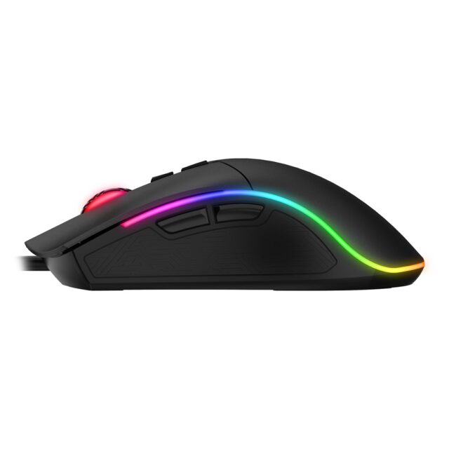 Havit MS1001S - Optical right-handed gaming mouse  USB type A  black-grey - imagine 3