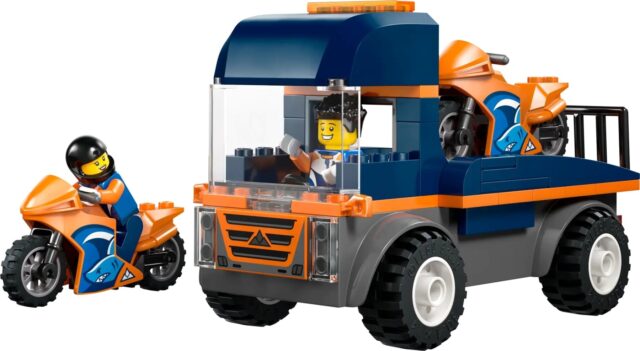 LEGO CITY 60491 Motorcycle Transporter - imagine 3