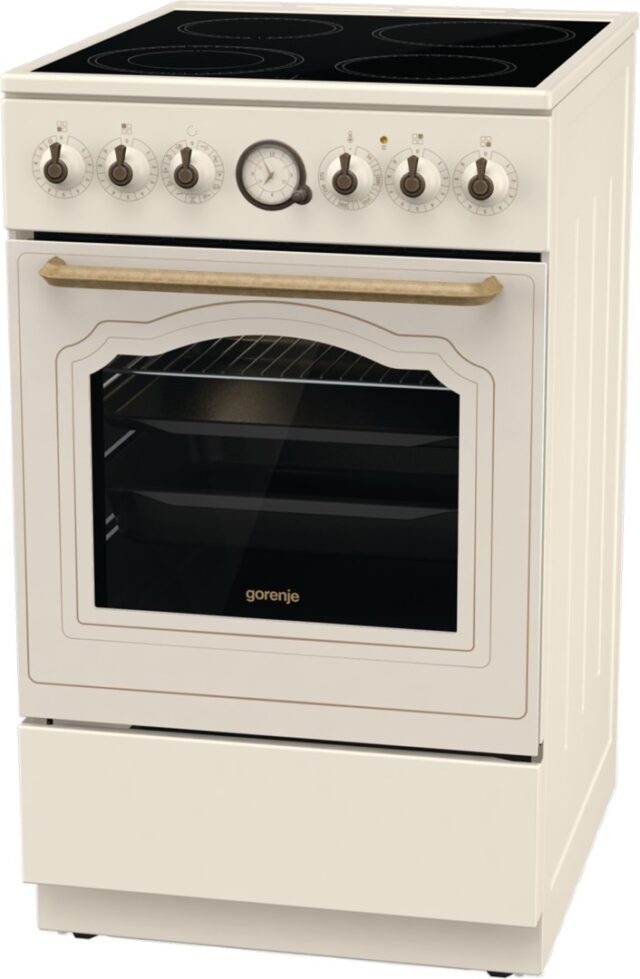 Gorenje GECS5B70CLI Freestanding cooker Electric Ceramic Ivory - imagine 5