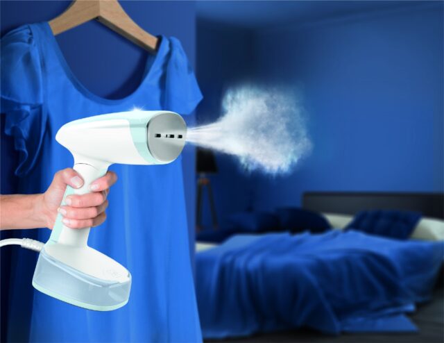 Tefal Access Steam Pocket DT3041 Handheld garment steamer 1300 W Blue  White - imagine 3