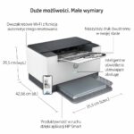 HP LaserJet M209dw Printer  Black and white  Printer for Home and home office  Print  Two-sided printing; Compact Size; Energy Efficient; Dualband Wi-Fi - imagine 20