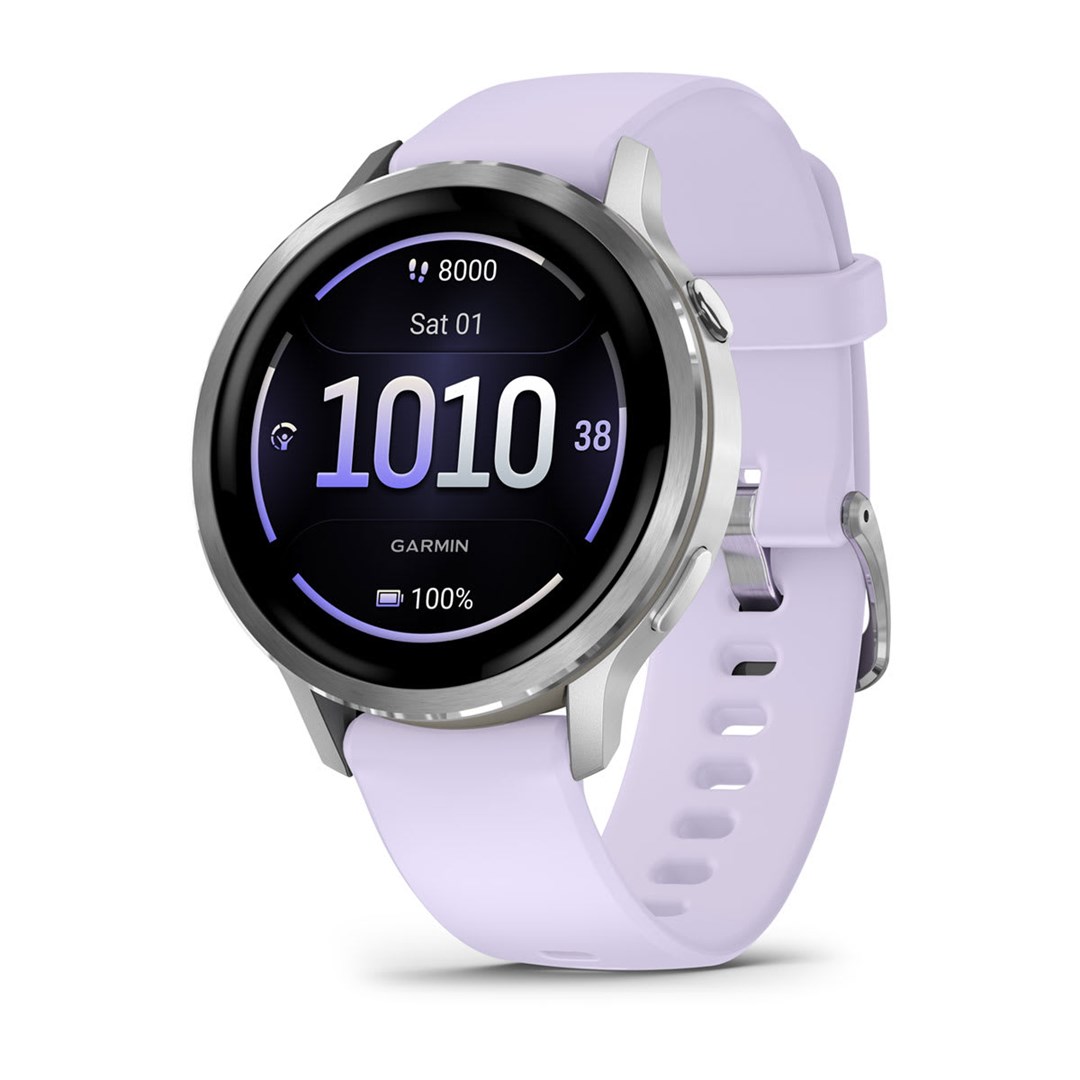 cps-ca883e7171f59c3029393d1d37d28c2d-2026-01-18-23-49-43 Garmin Venu 4 3.05 cm (1.2 ) AMOLED 41 mm Digital 390 x 390 pixels Touchscreen Silver Wi-Fi GPS (satellite) - imagine 1