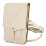 Guess Handbag GUWBRSAVSLG Gold Saffiano Script