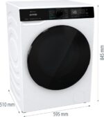 Gorenje WD2PA854ADW/AT washer dryer Freestanding Front-load White D - imagine 8