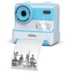 FLASH BLUE INSTANT CAMERA WITH THERMAL PRINTER FOR CHILDREN - imagine 5