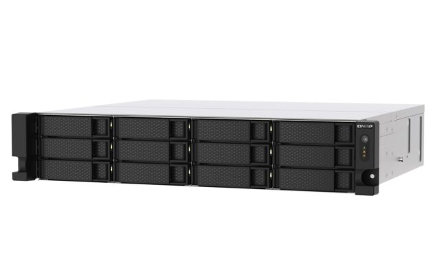 QNAP TS-1273AU-RP-8G NAS/storage server Rack (2U) Ryzen Embedded V1500B 8 GB DDR4 0 TB QNAP QTS Aluminium  Black - imagine 2