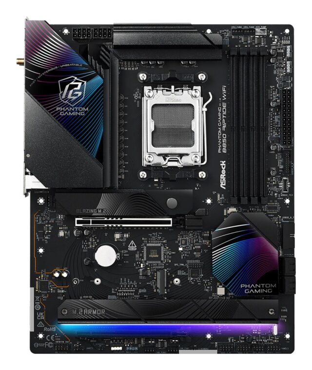 Asrock Phantom Gaming B850 Riptide WiFi AMD B850 Socket AM5 ATX - imagine 3