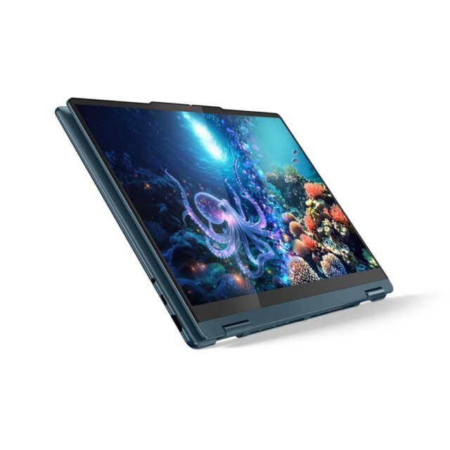 Lenovo Yoga 7 2-in-1 14AKP10 Ryzen AI 5 340 14.0 WUXGA Touch OLED 400nits Glossy 60Hz 16GB LPDDR5-6400 SSD512 Radeon 840M Graphics Cam 5.0MP 70Wh Win11 Tidal Teal - imagine 3