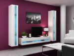 Cama Shelf unit VIGO NEW 180/40/30 white/white gloss - imagine 7