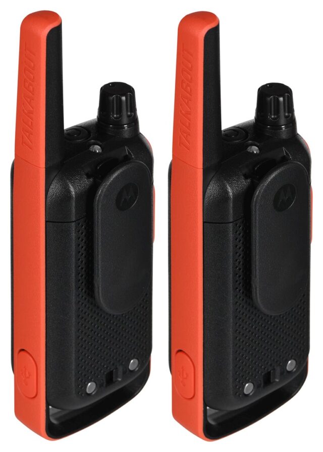 Motorola T82 Twin Pack two-way radio 16 channels Black Orange - imagine 9