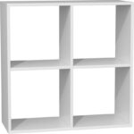 Topeshop MALAX 2X2 BIEL living room bookcase - imagine 2