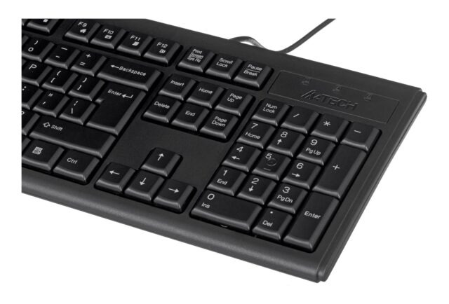 A4Tech KR-83 keyboard USB Black - imagine 2