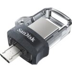 SanDisk Ultra Dual m3.0 USB flash drive 32 GB USB Type-A / Micro-USB 3.2 Gen 1 (3.1 Gen 1) Black  Silver  Transparent