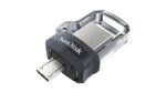 SanDisk Ultra Dual m3.0 USB flash drive 32 GB USB Type-A / Micro-USB 3.2 Gen 1 (3.1 Gen 1) Black  Silver  Transparent