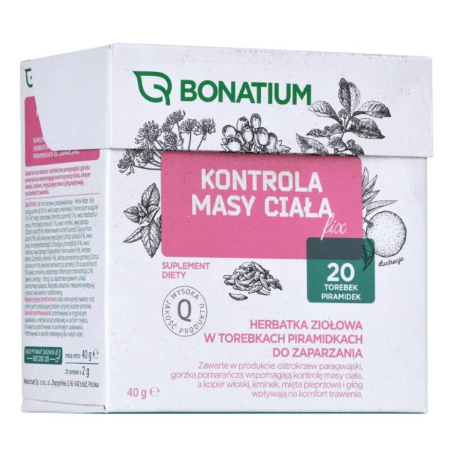 Bonatium Herbal weight control tea Fix 20 pcs. - imagine 4