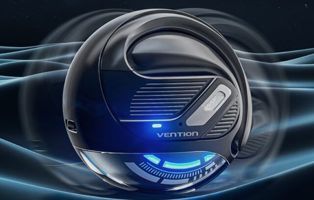 Słuchawki bezprzewodowe Vention OpenBeat z otwartą konstrukcją BT 5.4 czarne - imagine 4