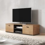 Cama TV stand SOHO 140 lefkas oak/black