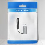 Vention USB 3.0 Male to USB-C Female Adapter Gray Aluminum Alloy Type - imagine 2