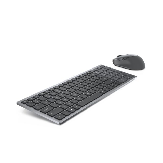 DELL KM7120W keyboard RF Wireless + Bluetooth QWERTY US International Grey  Titanium - imagine 5