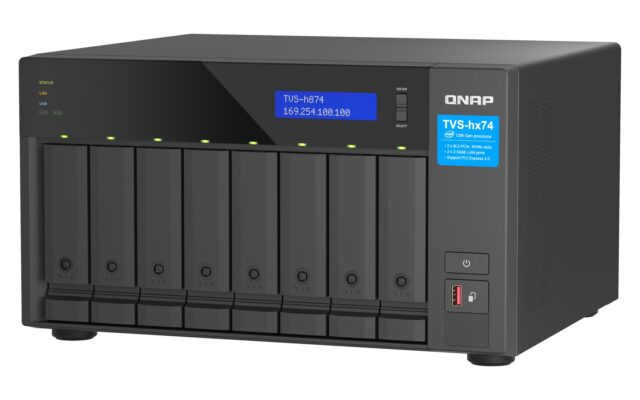QNAP TVS-h874 NAS Tower Intel® Core™ i5 i5-12400 32 GB DDR4 QuTS hero Black - imagine 5