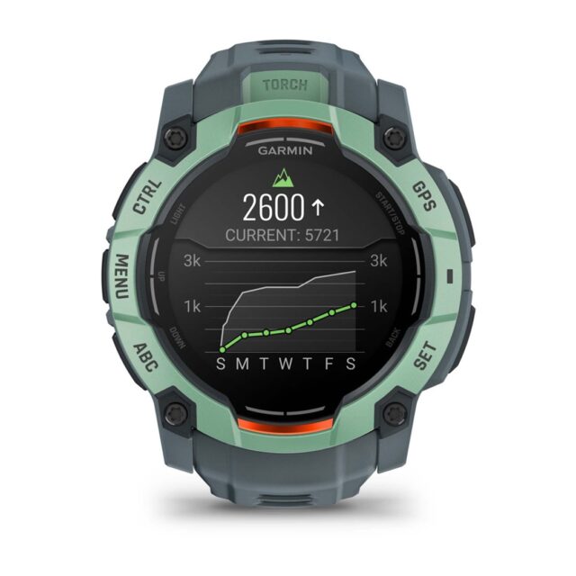 Garmin Instinct 3 AMOLED 3.3 cm (1.3 ) 50 mm Digital 416 x 416 pixels Touchscreen Green GPS (satellite) - imagine 4