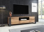 Cama TV stand WOOD wotan/antracite - imagine 5