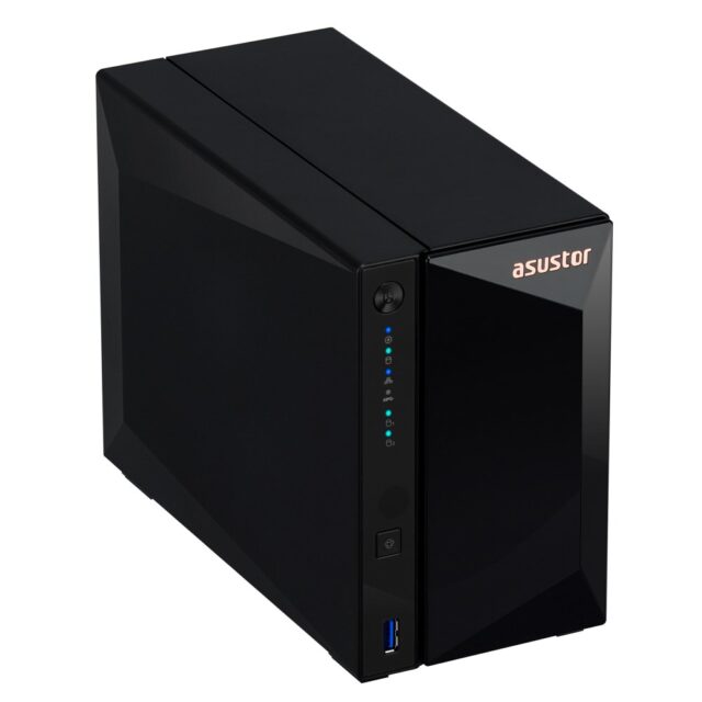 Asustor DRIVESTOR 2 Pro Gen2 AS3302T v2 NAS Realtek RTD1619B 2 GB DDR4 ADM Black - imagine 3