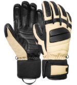 REUSCH MASTER PRO GLOVES SIZE 8.5 BEIGE AND BLACK