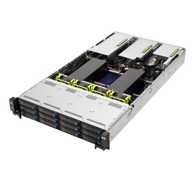 RACK server ASUS RS720A-E11-RS12 10G/2.4KW/8NVME/GPU/OCP (90SF01G5-M008P0) Grey - imagine 5