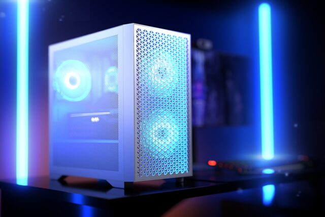 Logic DART PRO ARGB MINI USB-C PC Case White - imagine 6